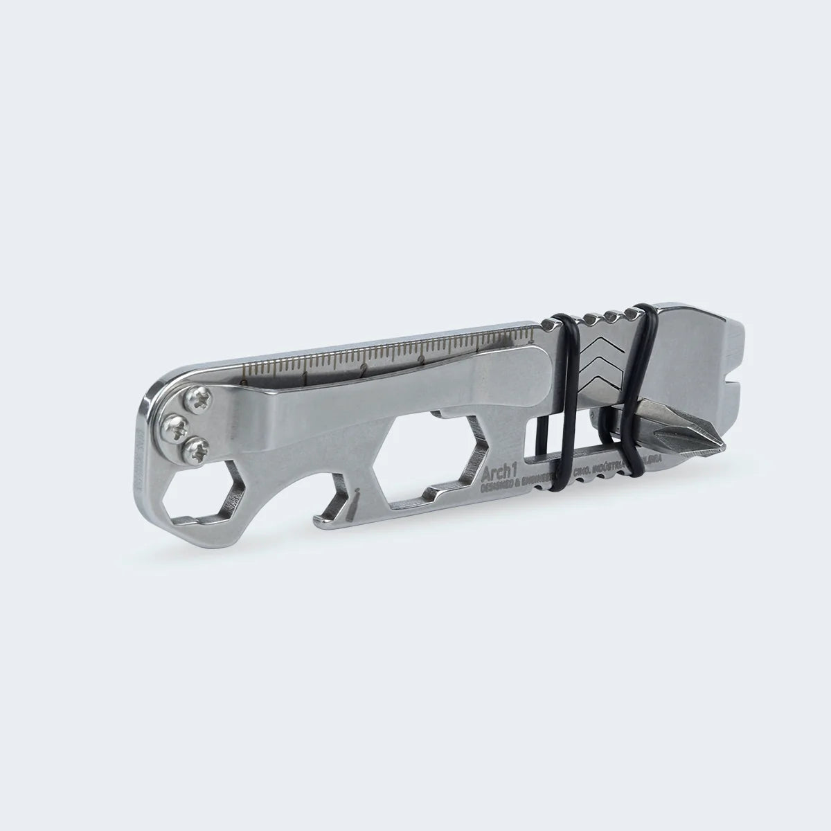 Multiferramenta Pry Bar Cimo Arch 1 Inox 10 em 1 com Clip - ARC01