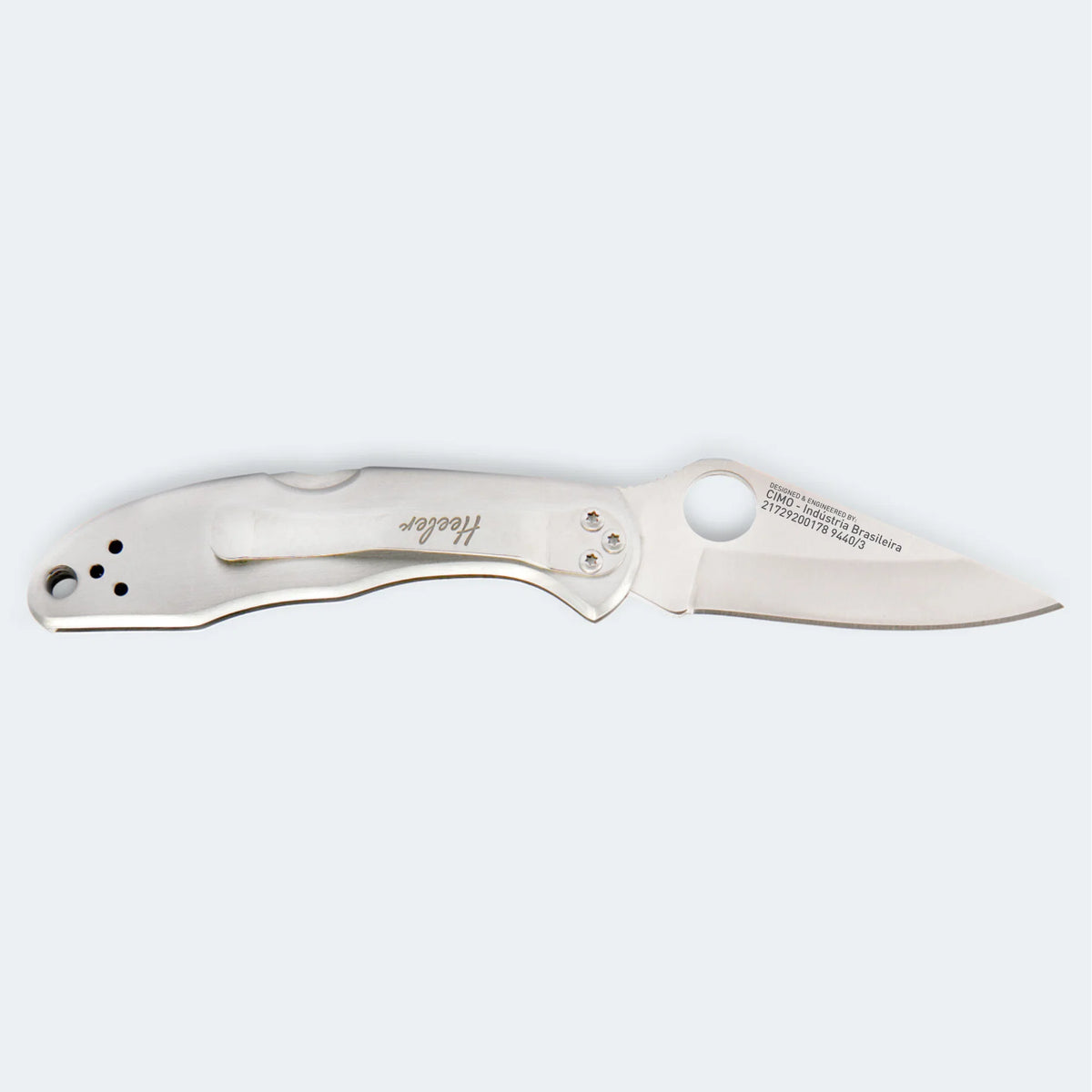 Canivete Cimo Heeler 3 Inox Cabo Inox Com Clip - 9440/3